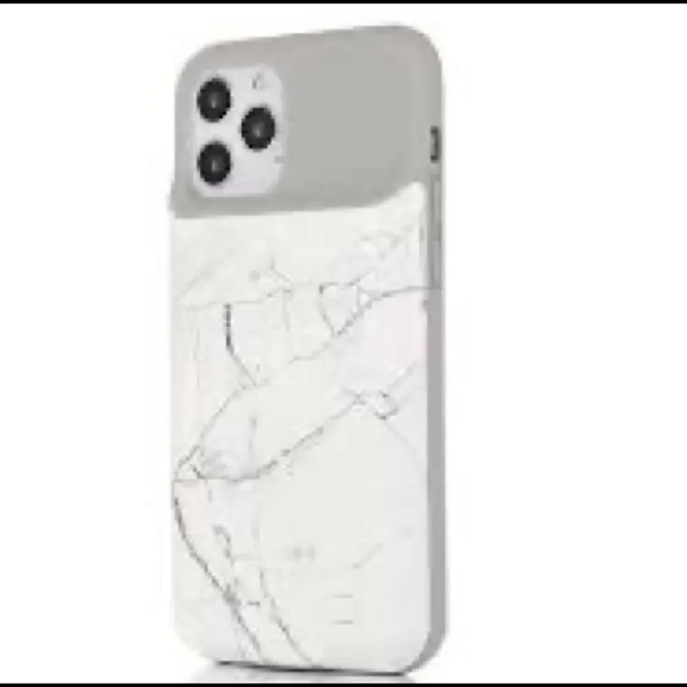 Luxy Lemon Ultra Battery Case & Ring Holder iPhone 11 Pro Max White Marble NEW